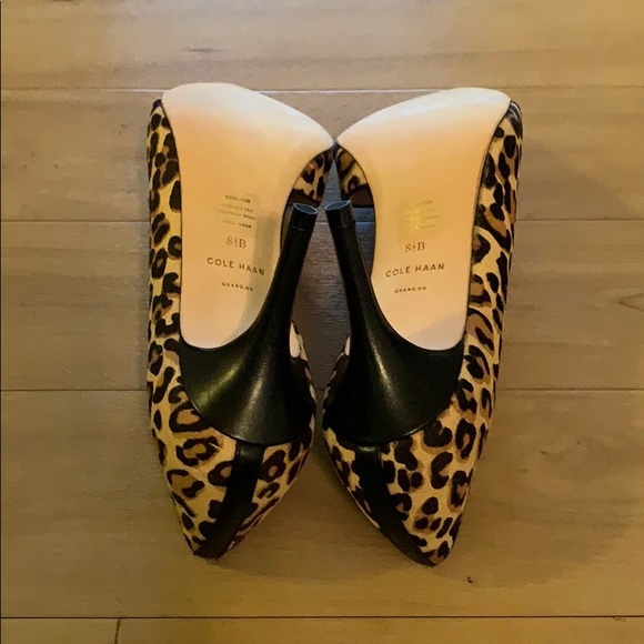 NEW Cole Haan Highline Cap Toe High Heel Calf Hair - Picture 6 of 16